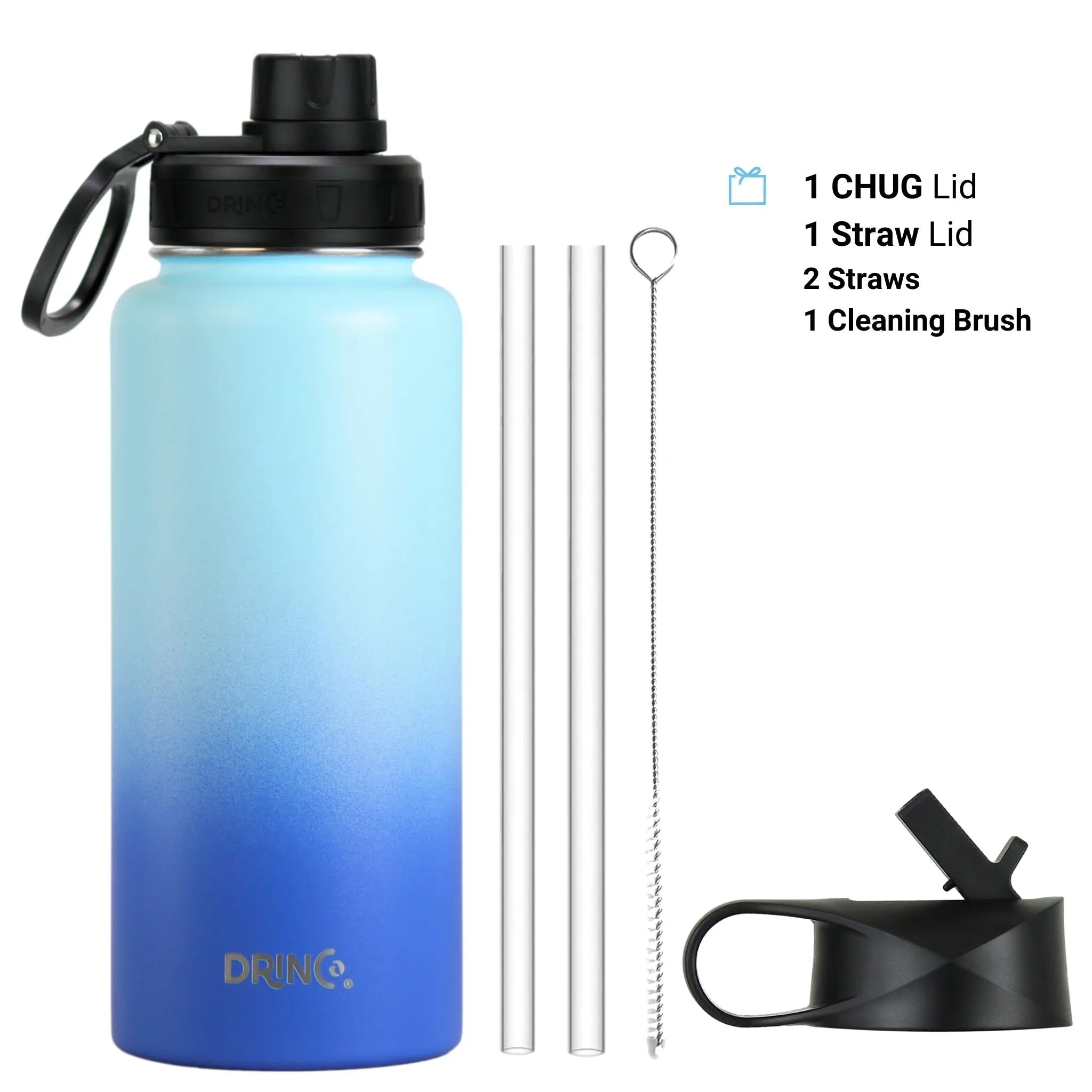 🌤️ Morning Sky Sips | DRINCO® 32oz Stainless Steel Bottle