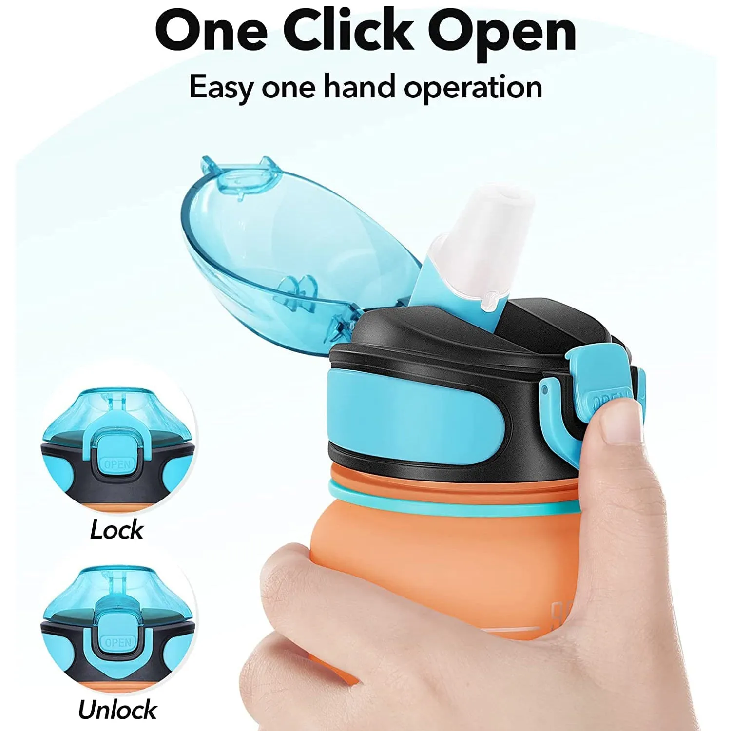0325 Motivational Water Bottle 1 litre Sipper Bottle