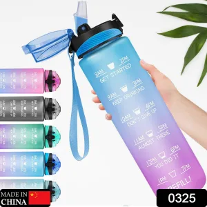 0325 Motivational Water Bottle 1 litre Sipper Bottle