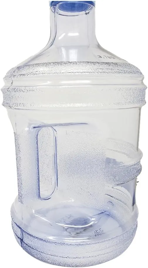 1 Gallon Leak-Proof BPA Free Reusable Plastic Drinking Water Big Mouth Bottle Jug Container with Holder Drinking Canteen