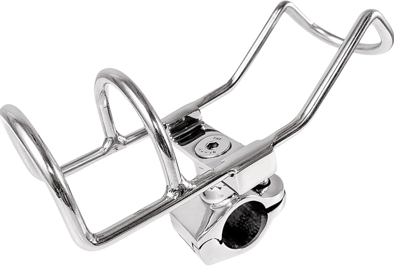 1 Pack 360 Degree Rotatable Fishing Rod Support Rod Holder, Marine 316 Stainless Steel Rod Bracket Yacht Kayak Boat Accessories