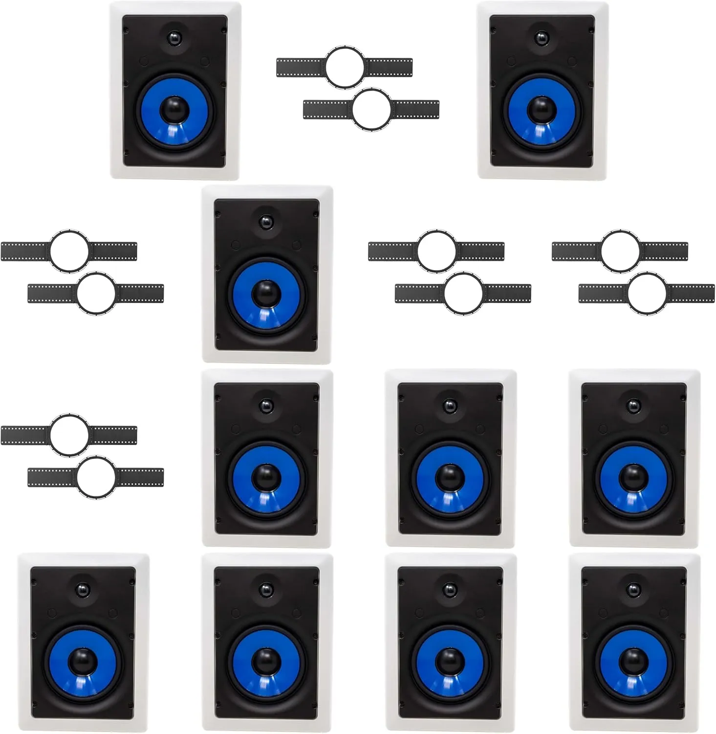 10-Legrand HT5651 5000 Series 6.5" in-Wall Speaker (Sold Individually)   Install KIT (PRE Construction Bracket)
