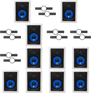 10-Legrand HT5651 5000 Series 6.5" in-Wall Speaker (Sold Individually)   Install KIT (PRE Construction Bracket)