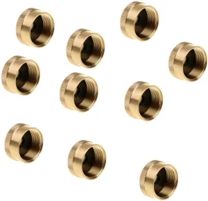 10 Packs Solid Brass Propane Tank or - Leak-Proof Sealed Refilling 1LB Gas Cylinder for Outdoor Camping and BBQ Stove - Universal Cook Accessories