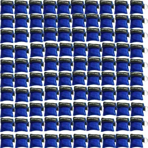 100pcs CPR Face Shield Mask Keychain Keying CPR Face Shields Pocket Mask (Blue-100)