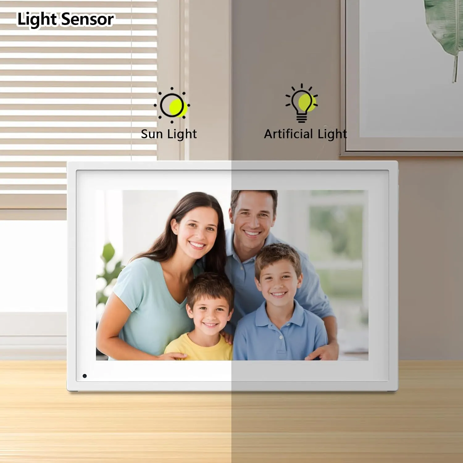 10.1 Inch Smart Digital Calendar Planner & Chore Chart, IPS HD Touchscreen Interactive Display for Family Schedules, Desk Stand Included - Share Photos/Videos