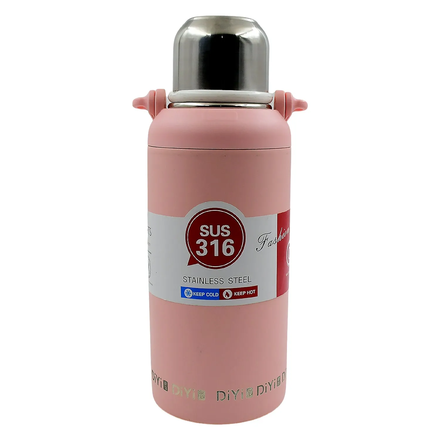 13036 Stainless Steel Tumblers 316 Stainless Steel Vacuum Insulated Cup  Bottle Portable Travel Kettle  Water Bottle With Handle Outdoor Large Capacity Sports Kettle Cups  Bottle (1300 Ml)