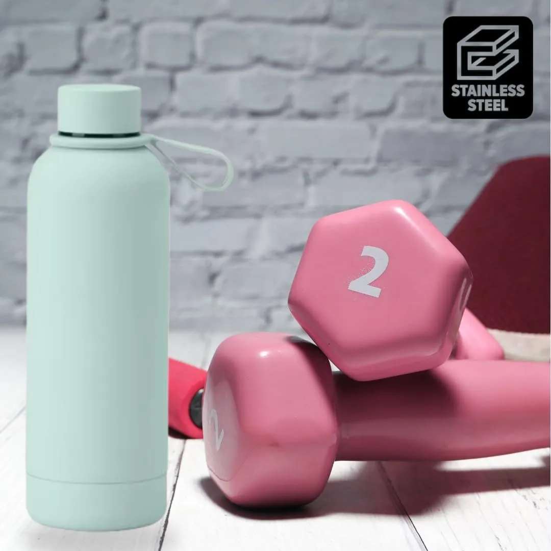 17 oz Stainless Steel Insulated Water Bottle - Double Wall Vacuum Insulated, Leakproof, BPA Free - Gym & Travel Bottle (Teal)