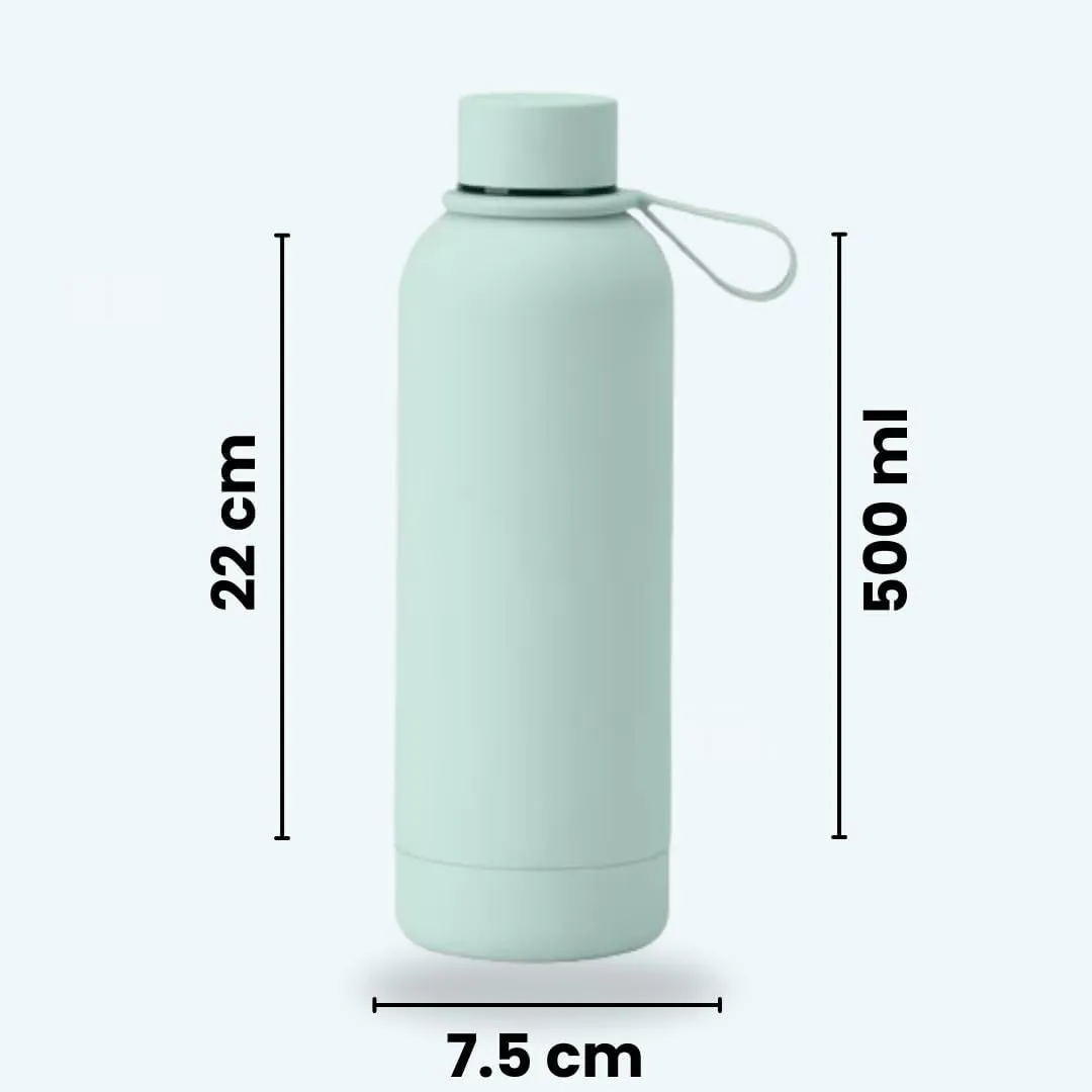 17 oz Stainless Steel Insulated Water Bottle - Double Wall Vacuum Insulated, Leakproof, BPA Free - Gym & Travel Bottle (Teal)