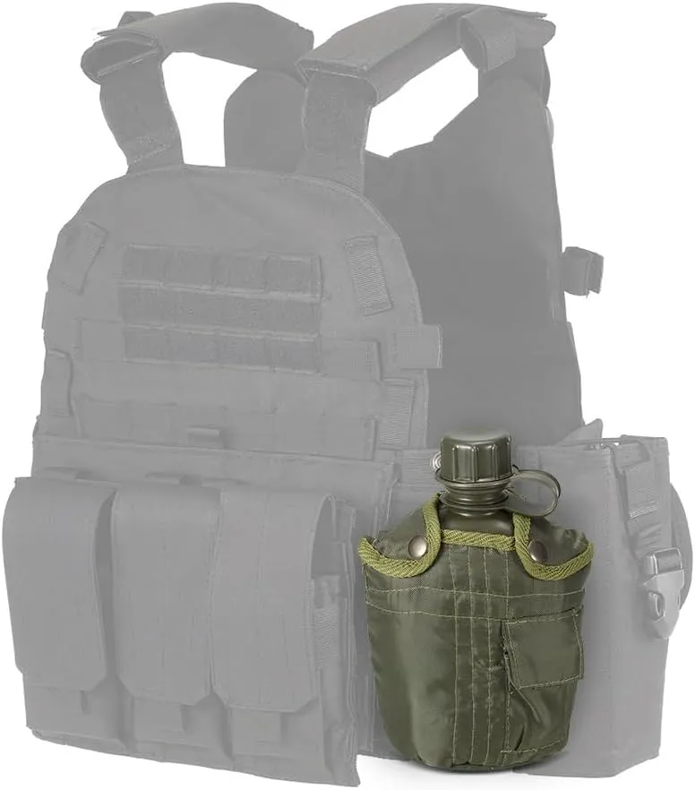 1L Ceen Bottle Camping Hiking Backpacking Survival Water Bottle Kettle with Cover