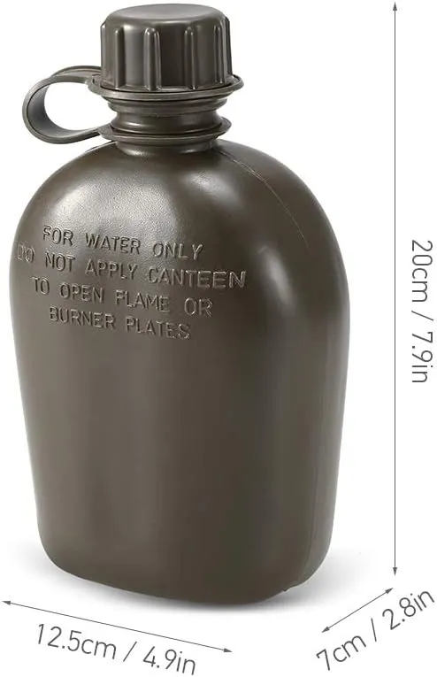 1L Ceen Bottle Camping Hiking Backpacking Survival Water Bottle Kettle with Cover