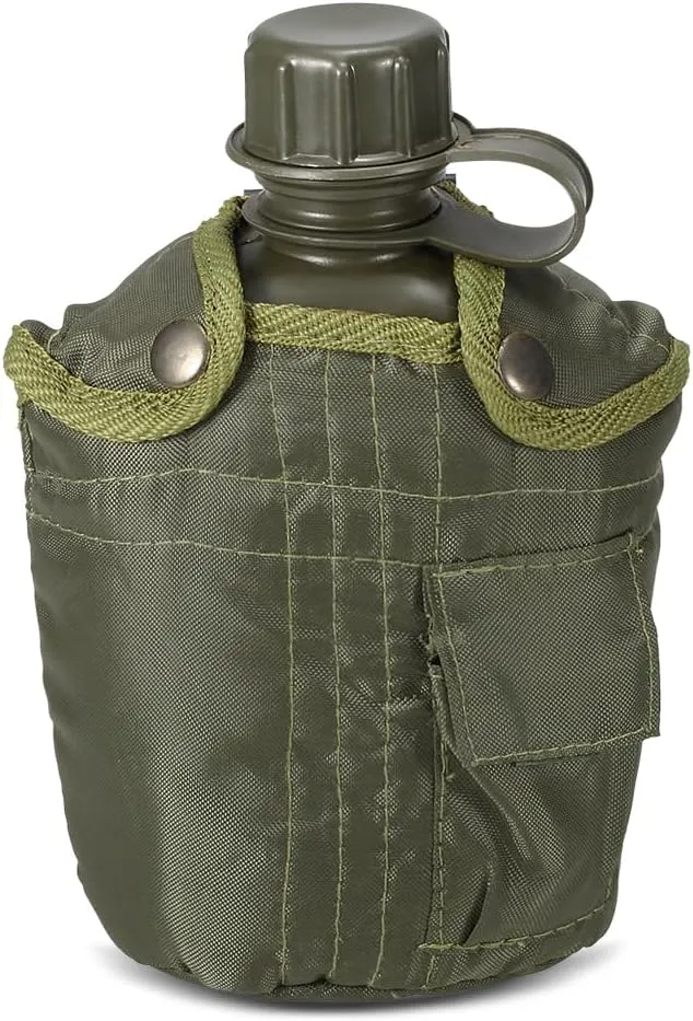 1L Ceen Bottle Camping Hiking Backpacking Survival Water Bottle Kettle with Cover