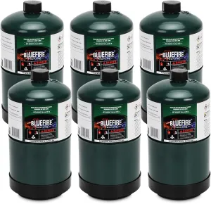 1lb Propane Replacement Fuel Camping Gas Cylinder Propane Tank Small Propane Tanks for Camping Stove Torch Lamp Heater Gas Stove Burner Cooking 1lb Propane Tank (6 Pack)
