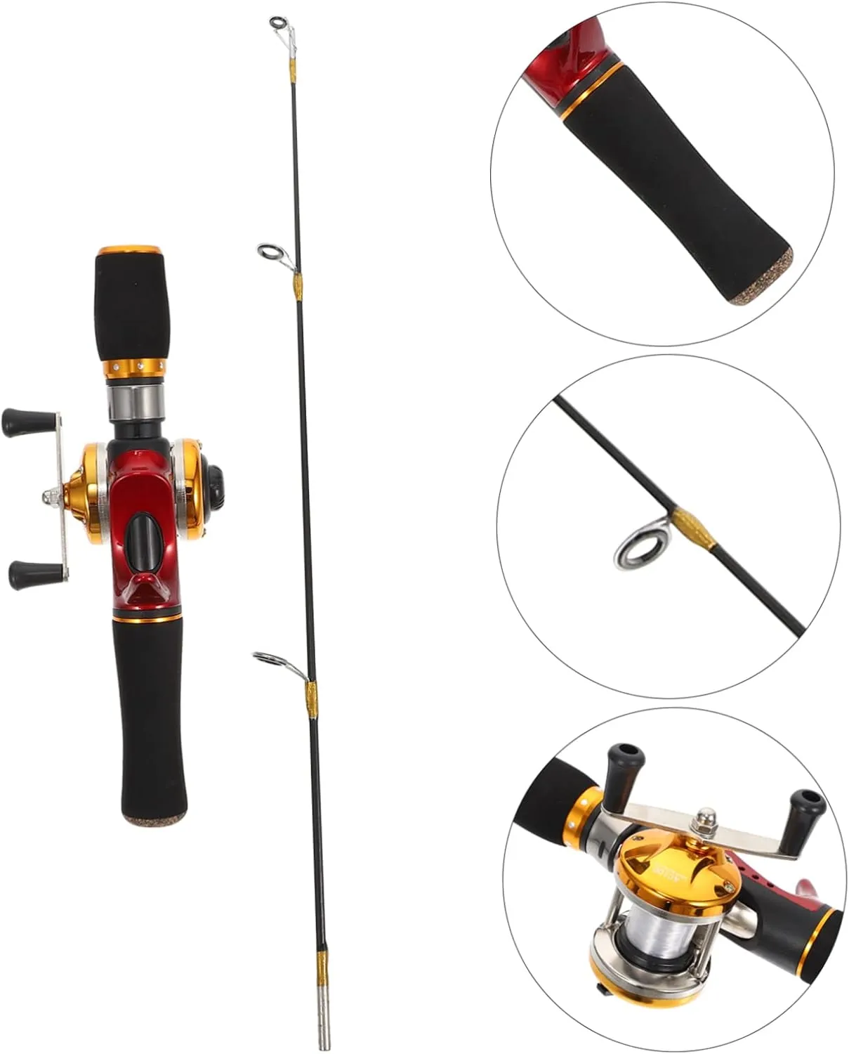 1pc Ice Fishing Rod Frp Adhesive Tape Travel Telescopic