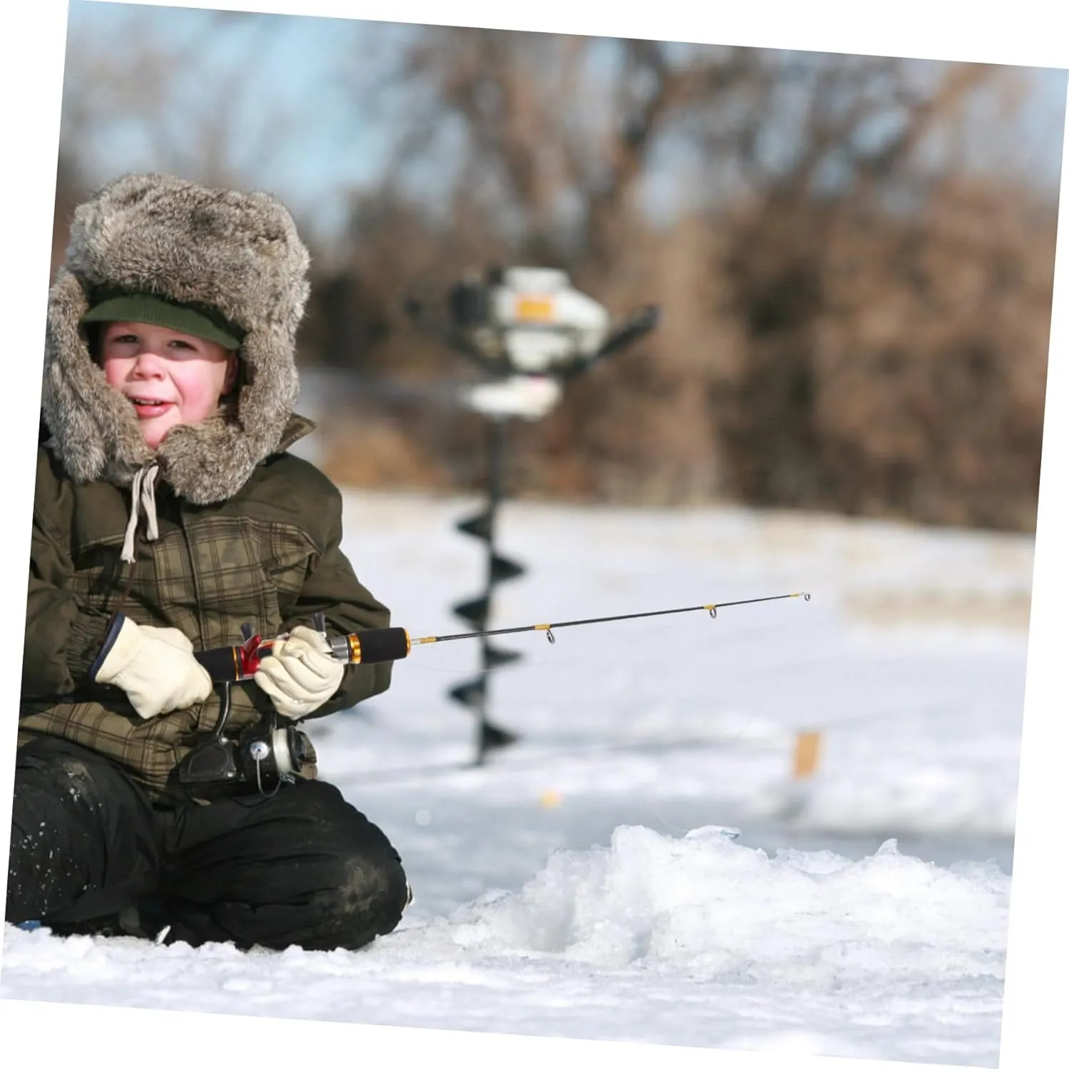 1pc Ice Fishing Rod Frp Adhesive Tape Travel Telescopic