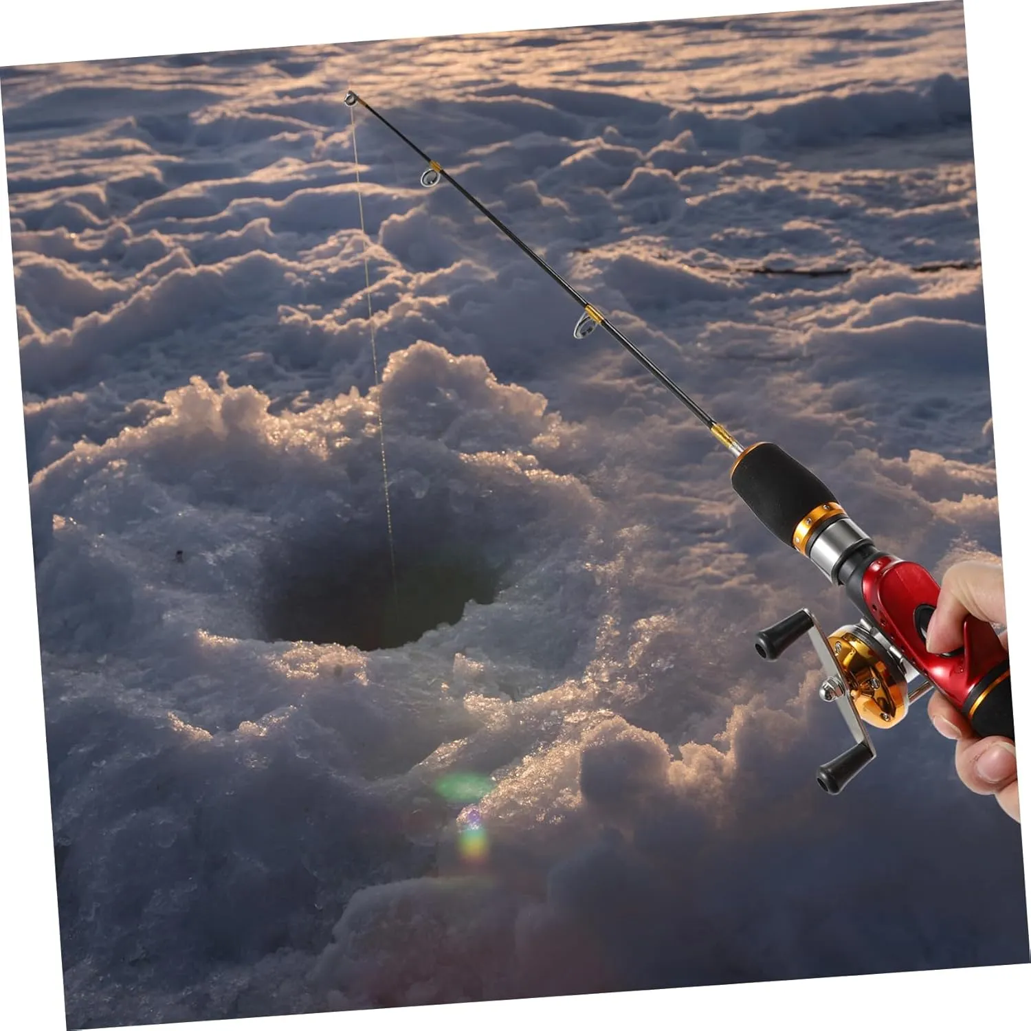 1pc Ice Fishing Rod Frp Adhesive Tape Travel Telescopic