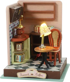 1Set DIY Miniature House Kit Educational Dollhouse Assembly Craft for Creative Play and Home Decoration Present for Adults