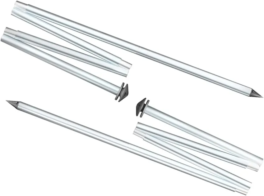 2 Beach Canopy Stability Poles for a Beach Tent with Patented Pole Bracket