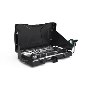 2-Burner Propane Camping Stove, Portable Camping Grill/Stove
