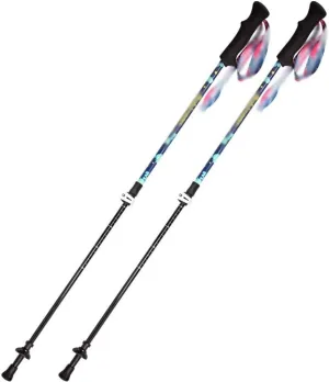 2-Pack Lightweight Telescopic Walking Sticks, Shock-Absorbent Hiking Poles, Trail Running Poles for Beginners, Carbon Fiber Shaft
