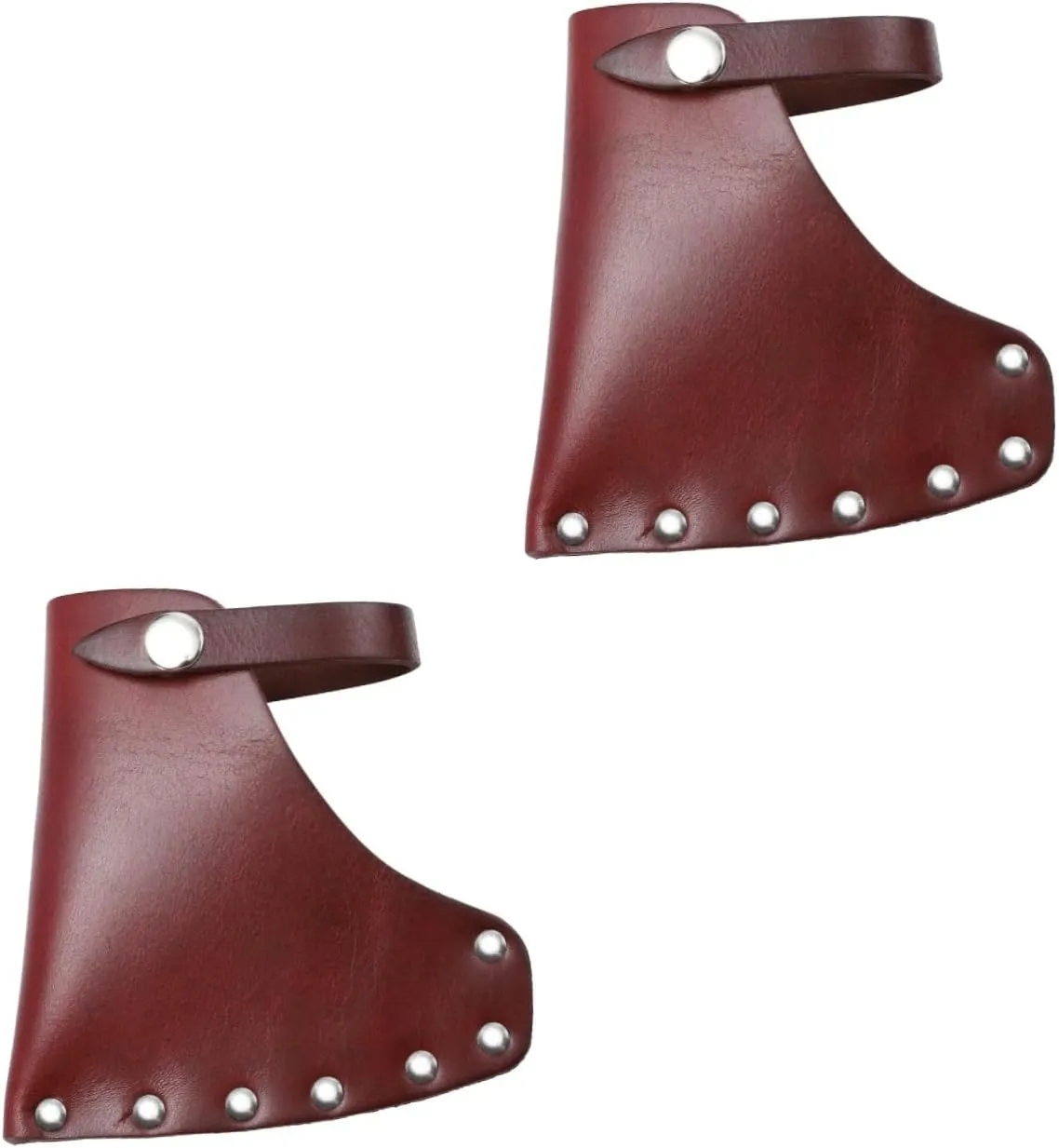 2 Pcs Hatchet Ax Blade Covers Thick Cowhide Camping Axe Protective Cover Safe for Family Friends