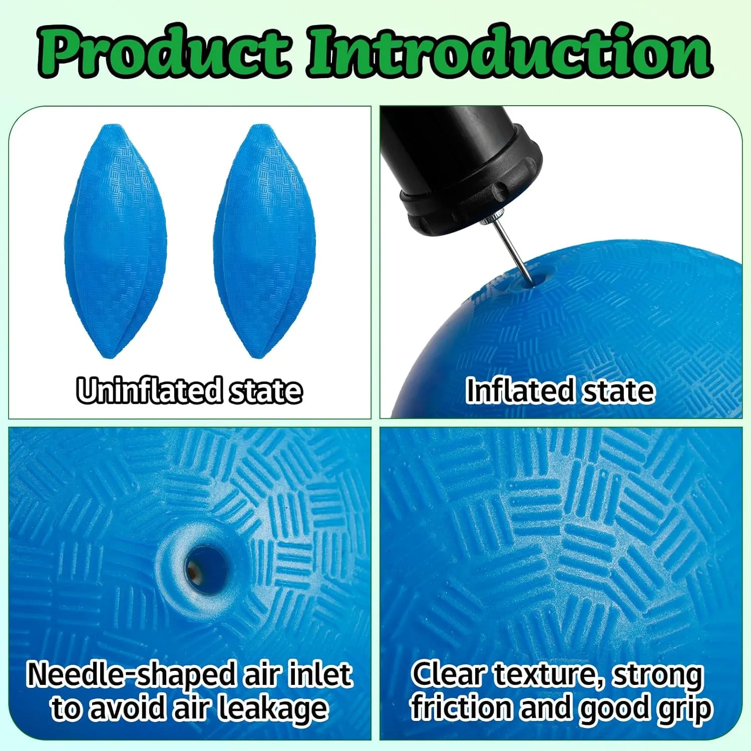 24 Pcs Playground Balls,6 Inch Inflatable Dodge Balls,Sport Bouncy Balls with a Hand Pump,Dodgeball Balls for Indoors Outdoors Ball Games,Gym,School,Camps,Picnic