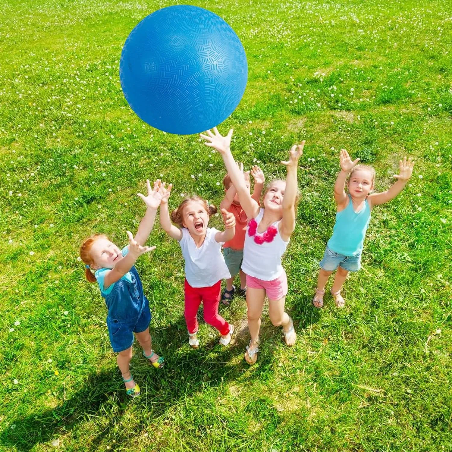 24 Pcs Playground Balls,6 Inch Inflatable Dodge Balls,Sport Bouncy Balls with a Hand Pump,Dodgeball Balls for Indoors Outdoors Ball Games,Gym,School,Camps,Picnic