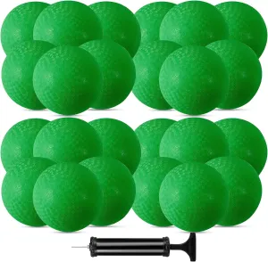 24 Pcs Playground Balls,6 Inch Inflatable Dodge Balls,Sport Bouncy Balls with a Hand Pump,Dodgeball Balls for Indoors Outdoors Ball Games,Gym,School,Camps,Picnic