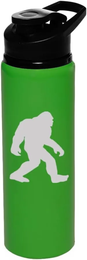 25 oz Water Bottle Sports Travel Mug Bigfoot Sasquatch (Forest Green)
