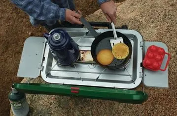 3-Burner Propane Camping Stove w/ InstaStart Ignition-Portable Cooktop