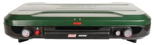 3-Burner Propane Camping Stove w/ InstaStart Ignition-Portable Cooktop
