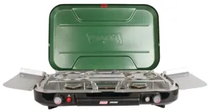 3-Burner Propane Camping Stove w/ InstaStart Ignition-Portable Cooktop