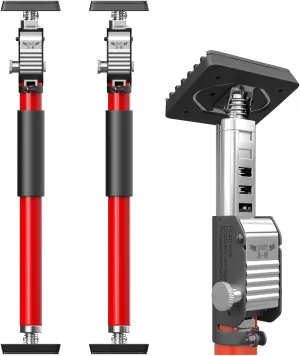 3-H Cabinet Jacks for Installing Cabinets 2 Pack, Thickened All-Steel Adjustable Support Pole, Extends 15.7-27.5 Inch, 165 lbs Capacity, Heavy-Duty Third Hand Tool with Dual Safety Lock