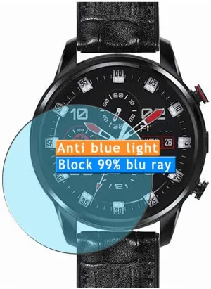 3-Pack Anti Blue Light Screen Protector, compatible with FINOW X7 Smartwatch smart watch TPU Film Protectors Sticker [ Not Tempered Glass ]