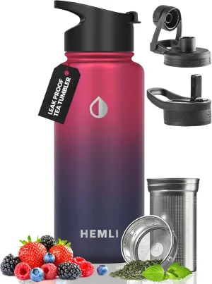 32 oz Insulated Tea Tumbler Bottle with Infuser, Travel Mugs