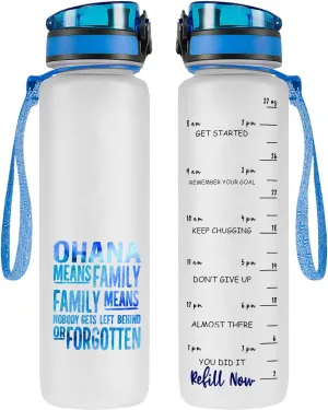 32oz Water Track Bottle, Stop Slacking Drink Your Water Water Bottle With Time Marker, Motivational Insulated Water Bottle