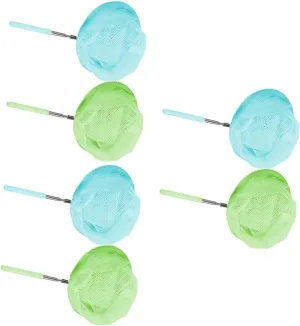 3sets Retractable Telescopic Net for Kids Outdoor Toys Nets for Catching Fish Extendable 2pcs*3