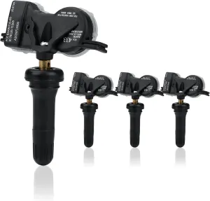 4 Pack Tire Pressure Sensor 68313387AB TPMS Sensor 433MHZ Tire Pressure Monitoring System Sensor Compatible with Chrysler 200 Pacifica Dodge Durango Dart Jeep Compass Grand Cherokee Fiat ALFA Romeo