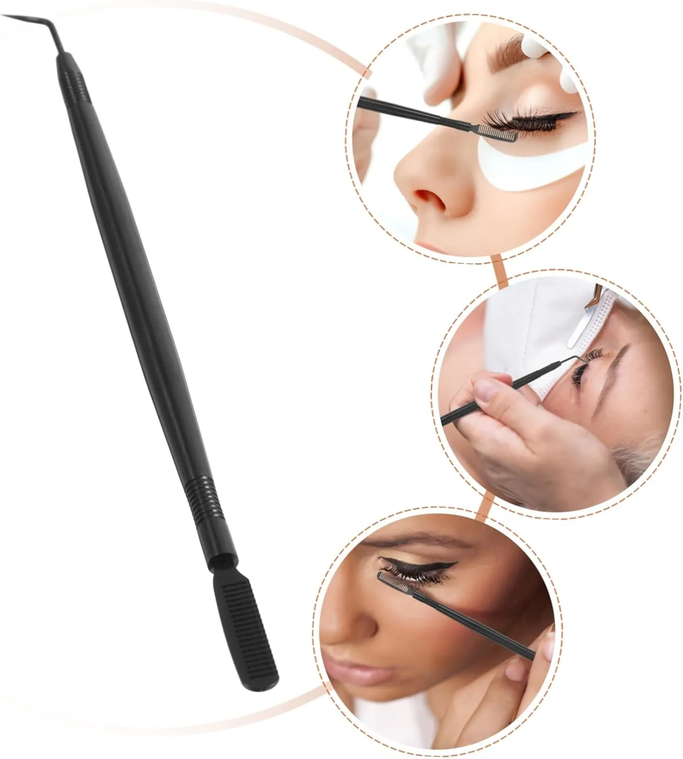4pcs Eyelash Grafting Stick Lash Lifting Tool for Compact Eyelash Separator for Easy Application and Storage for Extensions