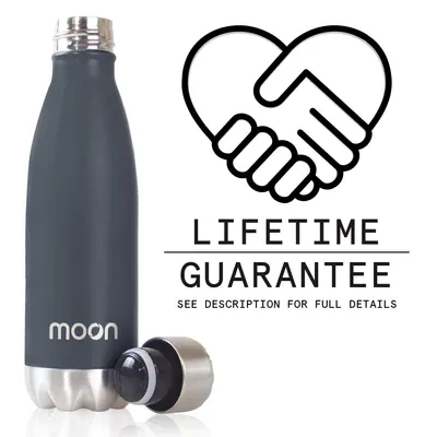 500ml INSULATED STAINLESS STEEL WATER BOTTLE - by Moon Bottles Australia