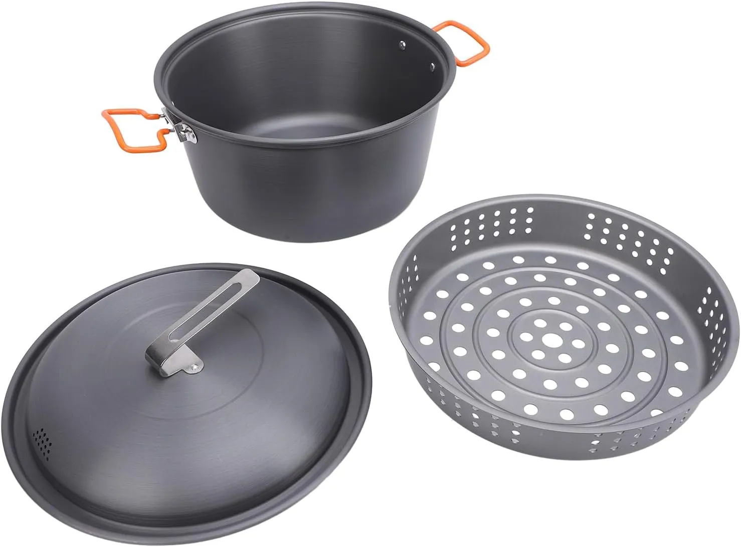 5L Portable Camping Pot for Outdoor Picnic Cooking and Boiling - Lightweight and Compact, Suitable for Self Driving Tours