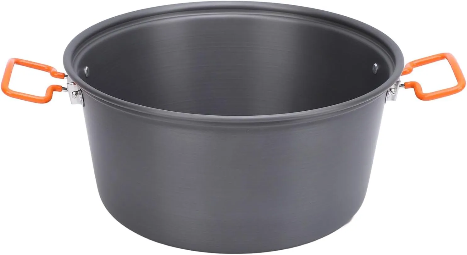 5L Portable Camping Pot for Outdoor Picnic Cooking and Boiling - Lightweight and Compact, Suitable for Self Driving Tours