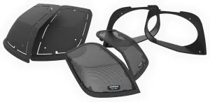 6 x 9 Cut-in Kit with Grilles, Designed for Saddlebag Lid Installation on Select 2014  HD Motorcycles, Allows XM69R or Other 6" x9" Mounting, Water Drainage, Grilles Included