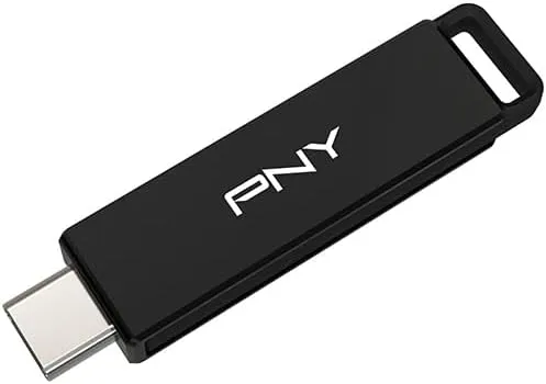64GB PNY Elite-X Type-C USB 3.2 Gen 1 Flash Drive – 200MB/s Read, Ultra Fast Storage and File Transfers for Type-C Devices