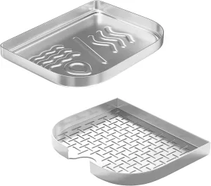 6613 Versatility Expansion Kit for Weber Lumin Compact Electric Grill, Stainless Steel Smoking Reservoir Pan for Weber 91010901 91300901, Electric Smoker Grill Accessories for Steam Pan