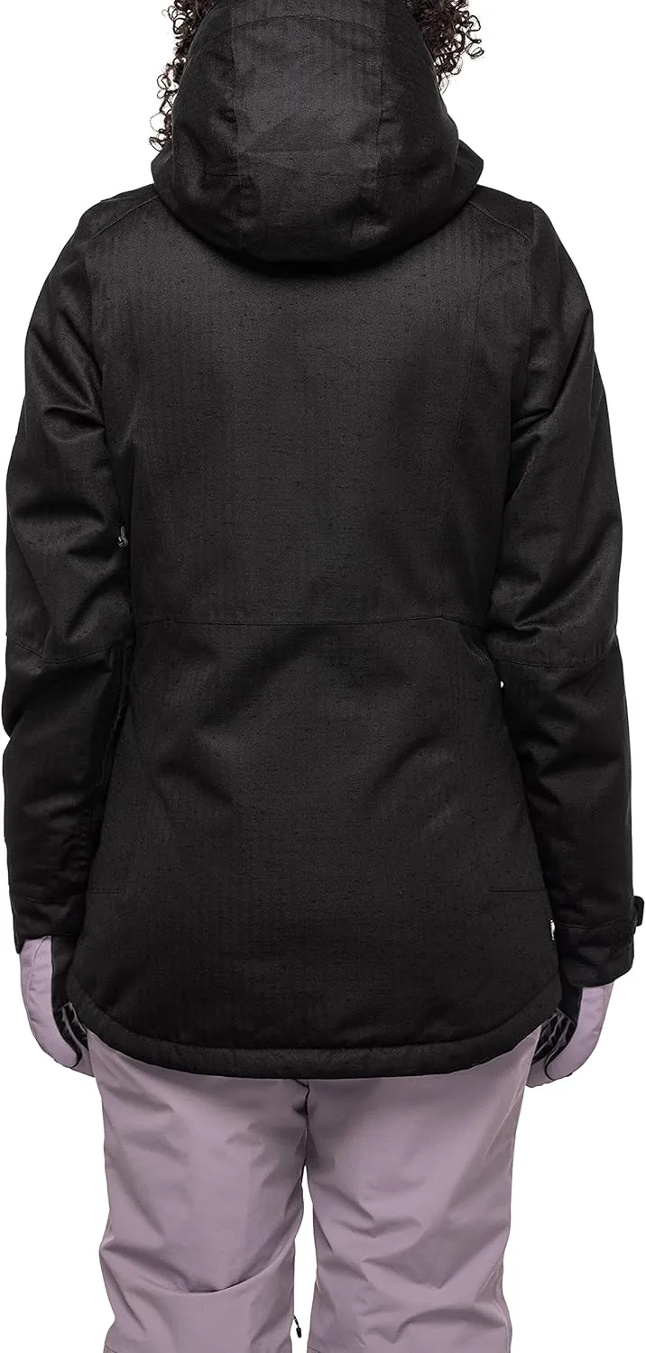 686 Women's Rumor Insulated Jacket - 2-Layer Fabric Design with Sherpa Lining & Inner Collar - Water & Weather Resistant
