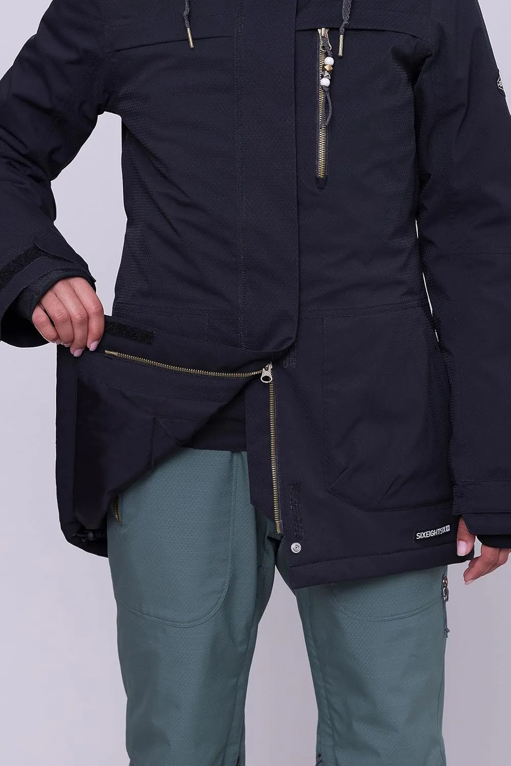 686 Women's Spirit Insulated Jacket - 2-Layer Fabric Design with Faux Fur and Satin Lining - Water & Weather Resistant