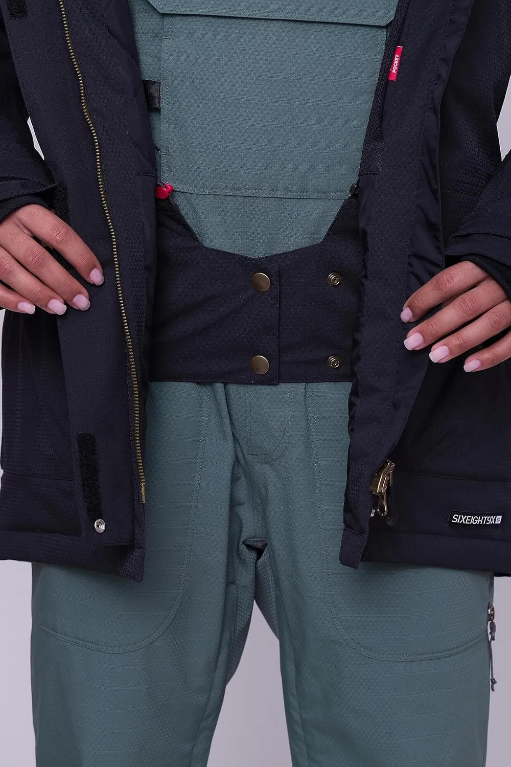 686 Women's Spirit Insulated Jacket - 2-Layer Fabric Design with Faux Fur and Satin Lining - Water & Weather Resistant