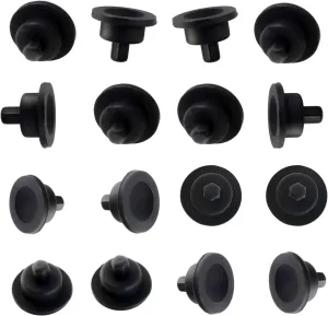 815689 Grate Rubber Feet for Wolf Range Stove Parts CT Gas Cooktop Grate Rubber Feet Pad Replacement kit Wolf GR Series Gas Range Grate Rubber Feet Stove Top Protector Burner Grate Feet Grommets 16Pcs