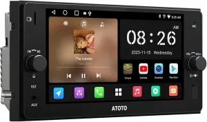 A5L 7" Double Din Car Stereo with Wireless CarPlay & Android Auto Compatible with Toyota, Touchscreen car Radio, Wi-Fi/BT Tethering, 24 Band EQ DSP, Bluetooth, Mirror Link,FM/AUX/TF